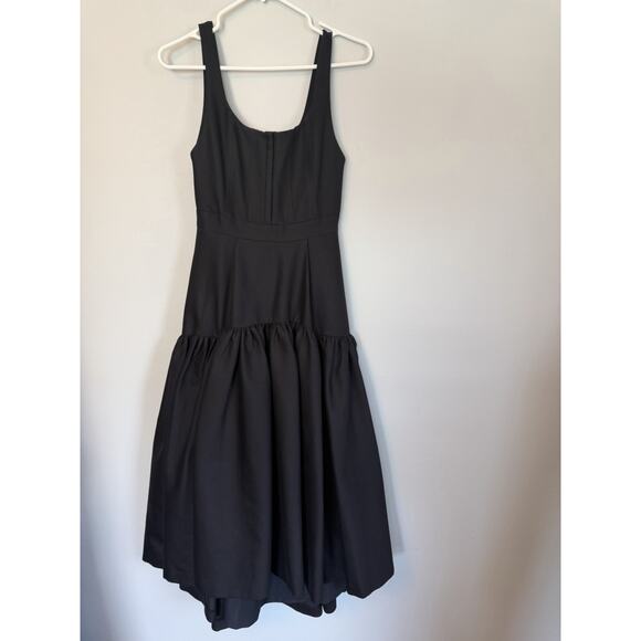 ALICE & OLIVIA Diana High Low Black Dress Sz 0 NEW $489 - Picture 8 of 16